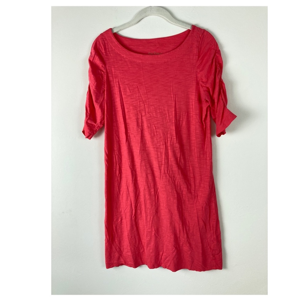 Lilly Pulitzer kaleb rouched sleeve coral dress M